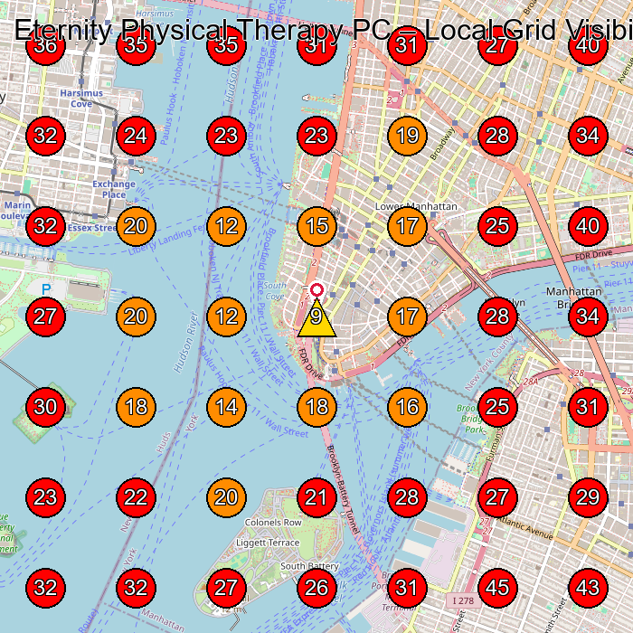 Eternity Physical Therapy PC GeoGrid visibility map for Chiropractor in New York